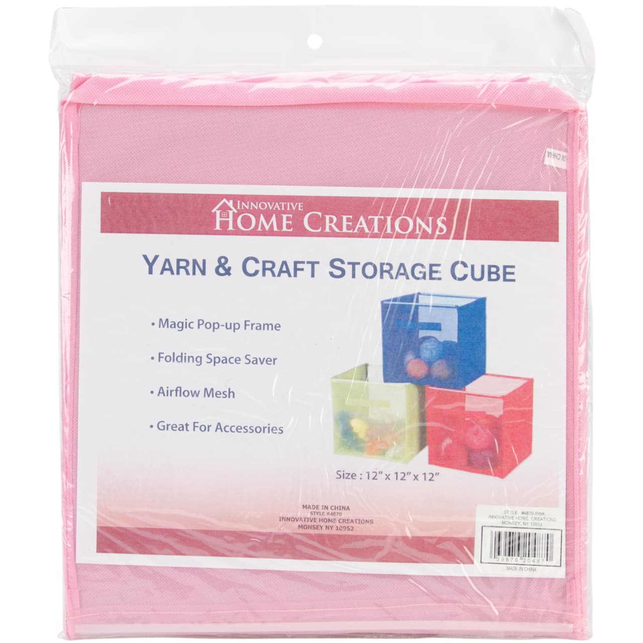 Innovative Home Creations Yarn &#x26; Craft Storage Cube